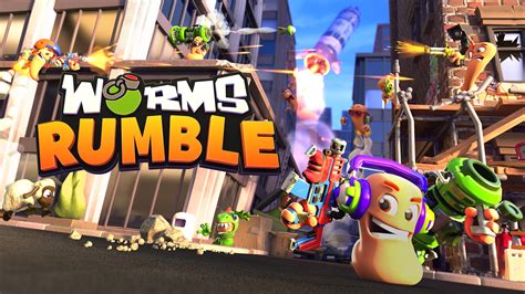 Worms Rumble: A 2D Arcade Mayhem Fest Featuring Explosive Worms and Frantic Multiplayer Action!